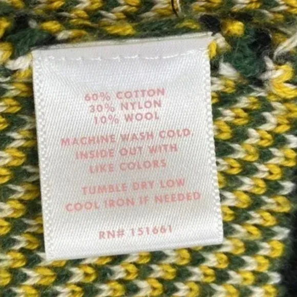 Ban.do Women's L/XL Oversize Floral Daisy Sweater Cardigan Cotton/Wool - Picture 8 of 10